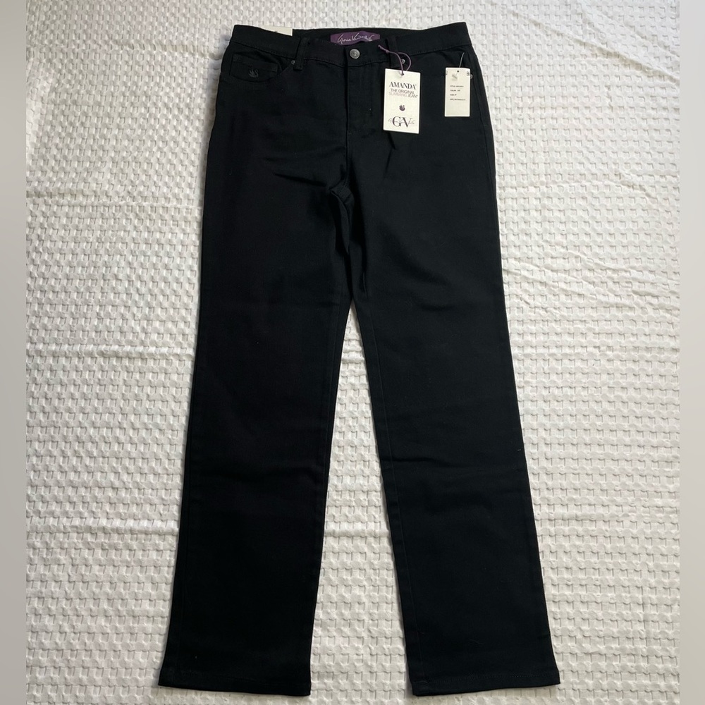 Gloria Vanderbilt Amanda Jeans 8 Short 8P NWT‎ Slimming Tapered Classic Stretch